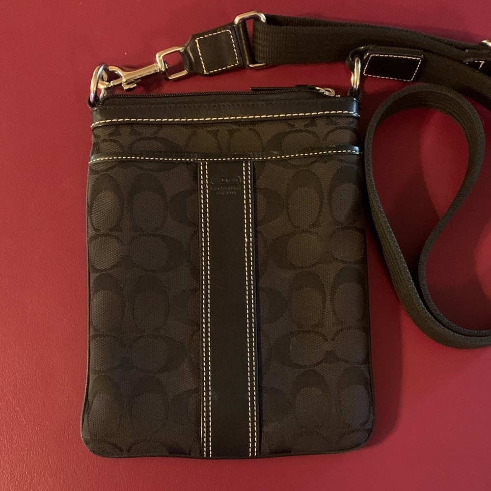Coach Signature Black Crossbody Bag
